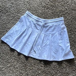 Pleated tennis skirt - white